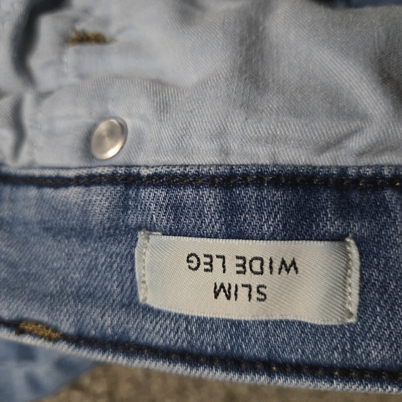 J. Crew Wide Leg Blue Jeans - Picture 4 of 4